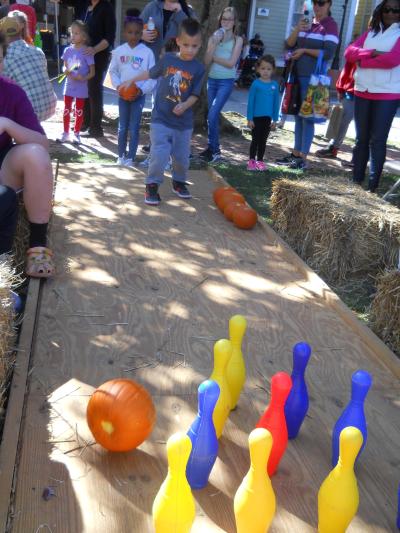 Pumpkin bowling